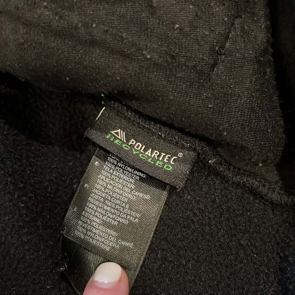 Kids The North Face Black Fleece Jacket - Picture 3 of 4